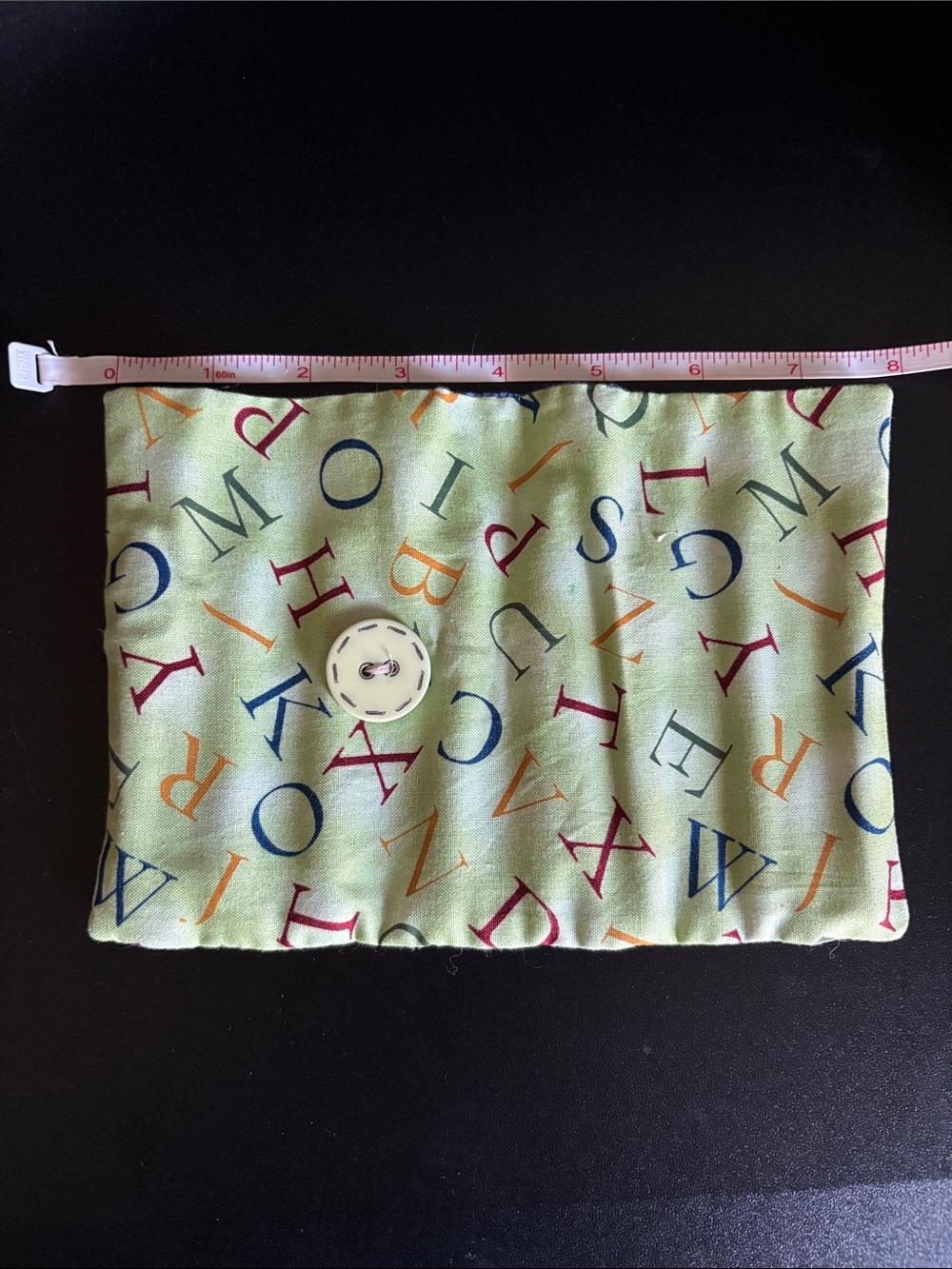 Handmade kids crayon roll up pouch, crayons included - Picture 2 of 3